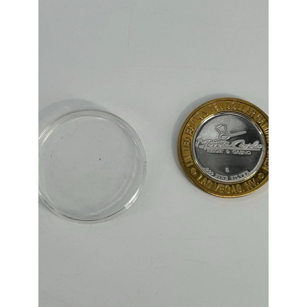 Monte Carlo Las Vegas, NV $10 Gaming Token Brewmaster Special .999 Silver